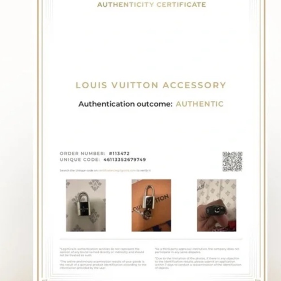 LV Padlock & Key excellent condition - Picture 4 of 4